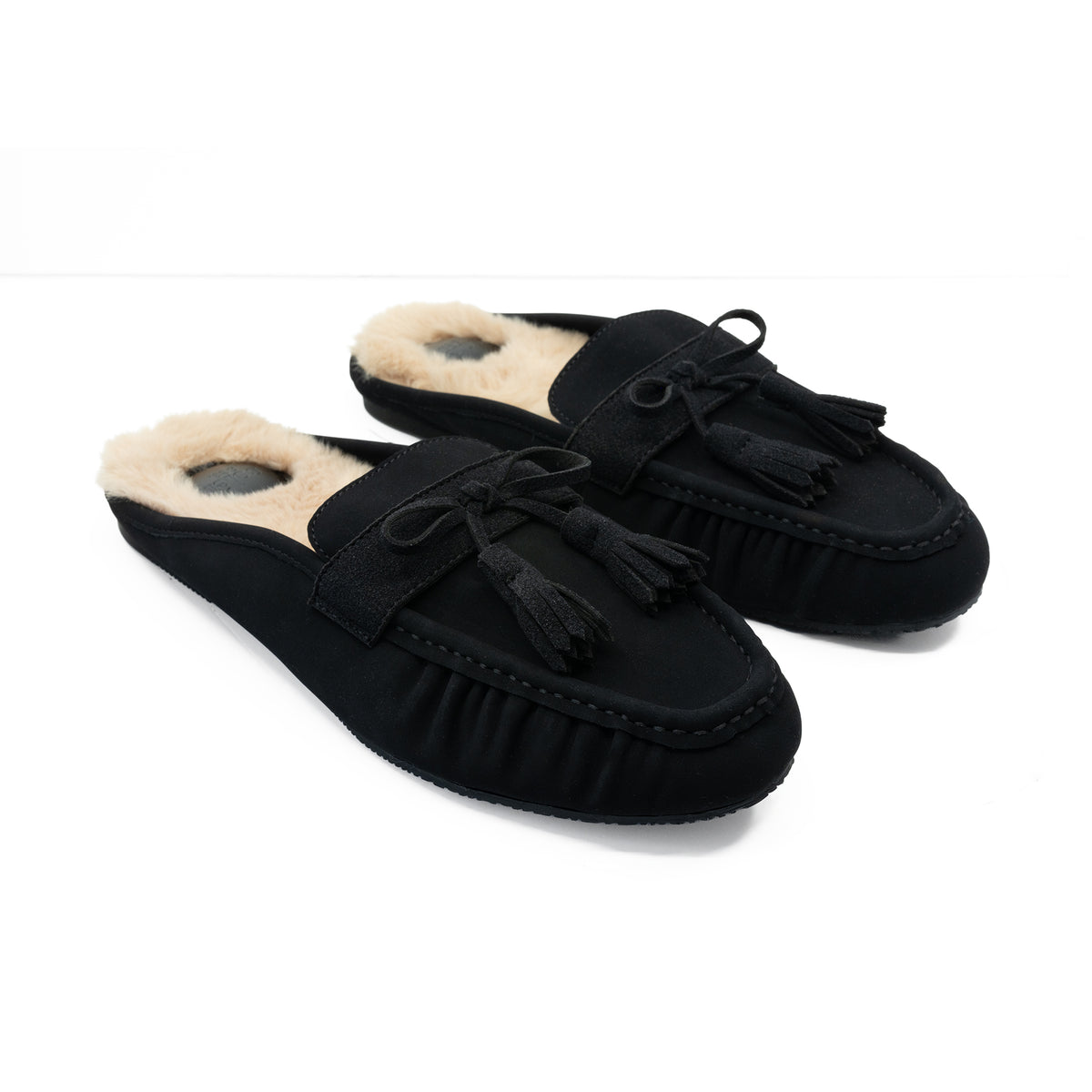 Soléi Sea Beanie slipper in River Rock Black, view 4