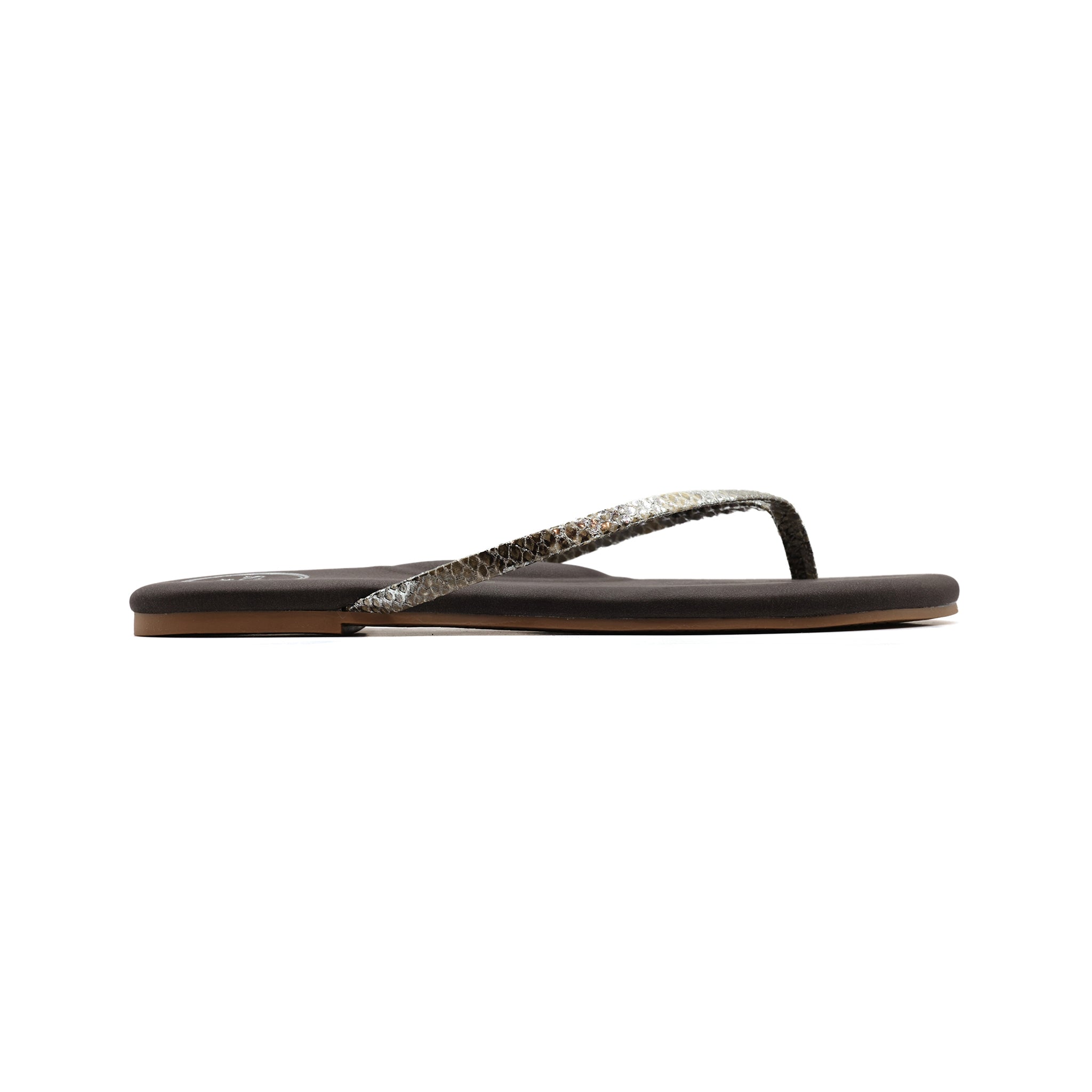 COPA - Brown with Lizard Print Sandal