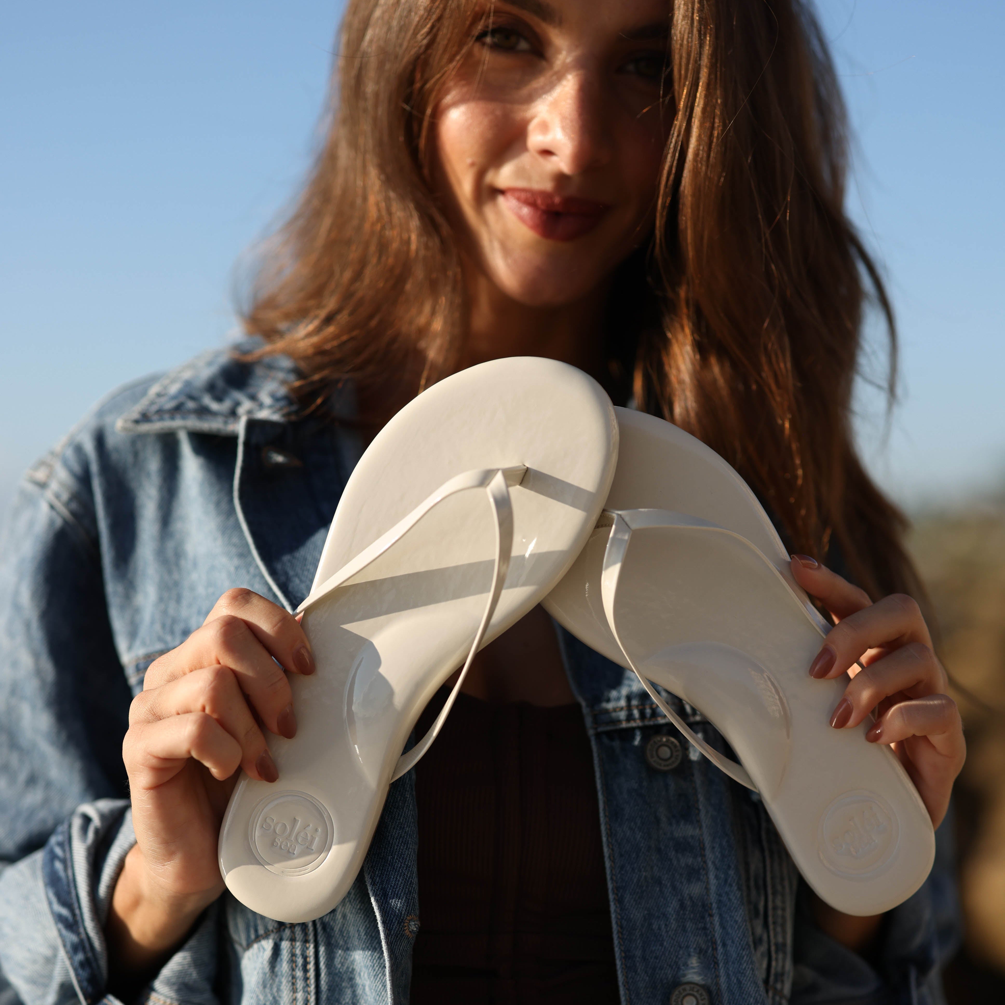 Indie Patent Cream Sandal