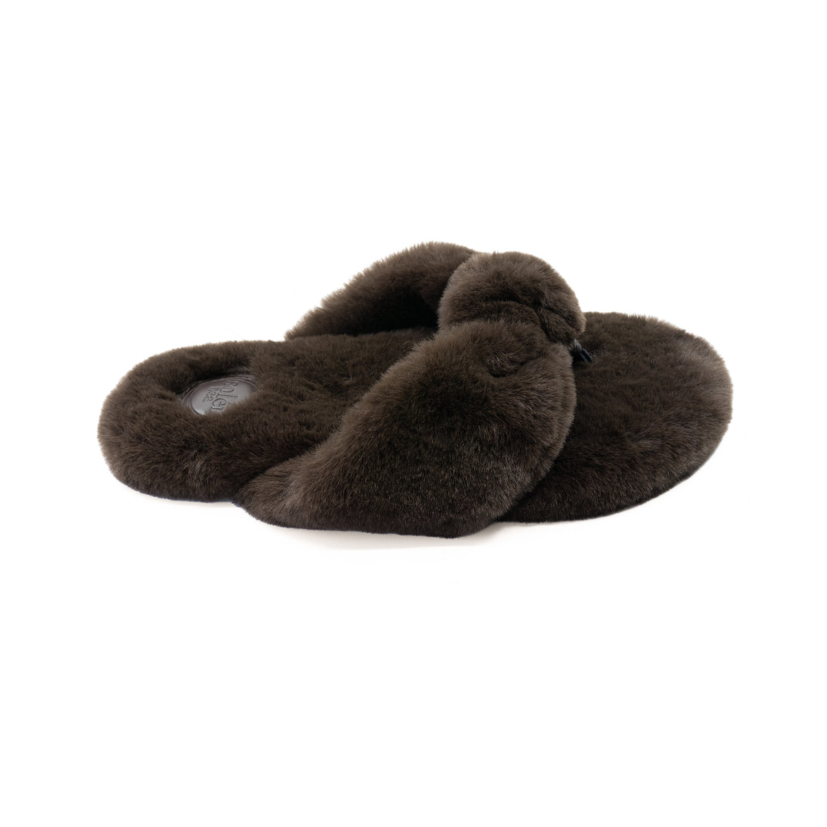 Soléi Sea Izzie slipper in Chocolate Bar, view 5