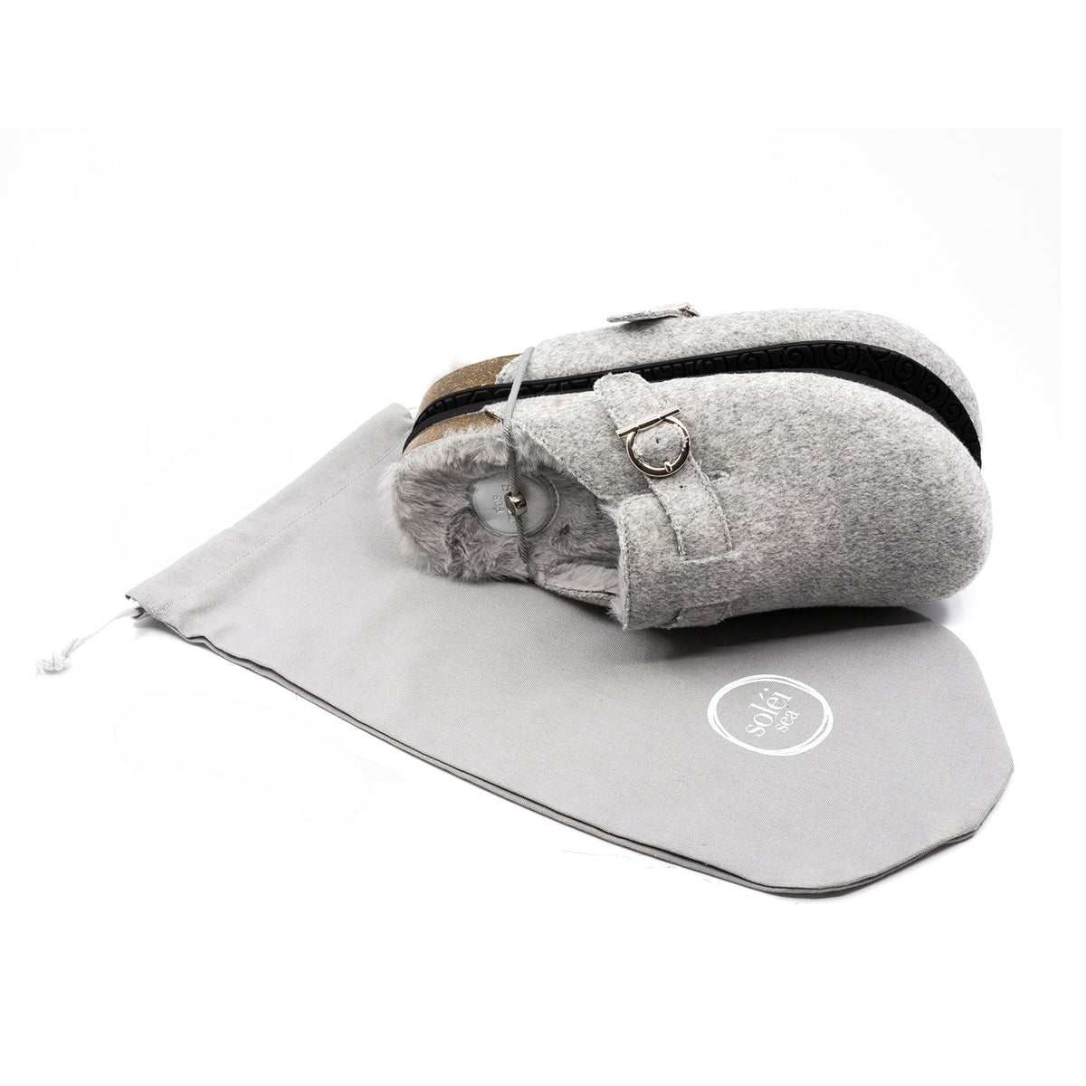 Soléi Sea Kennie clog in Grey, view 10