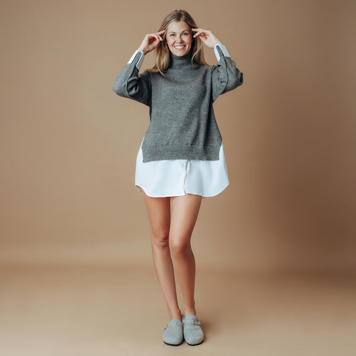 Soléi Sea Kennie clog in Grey, view 7