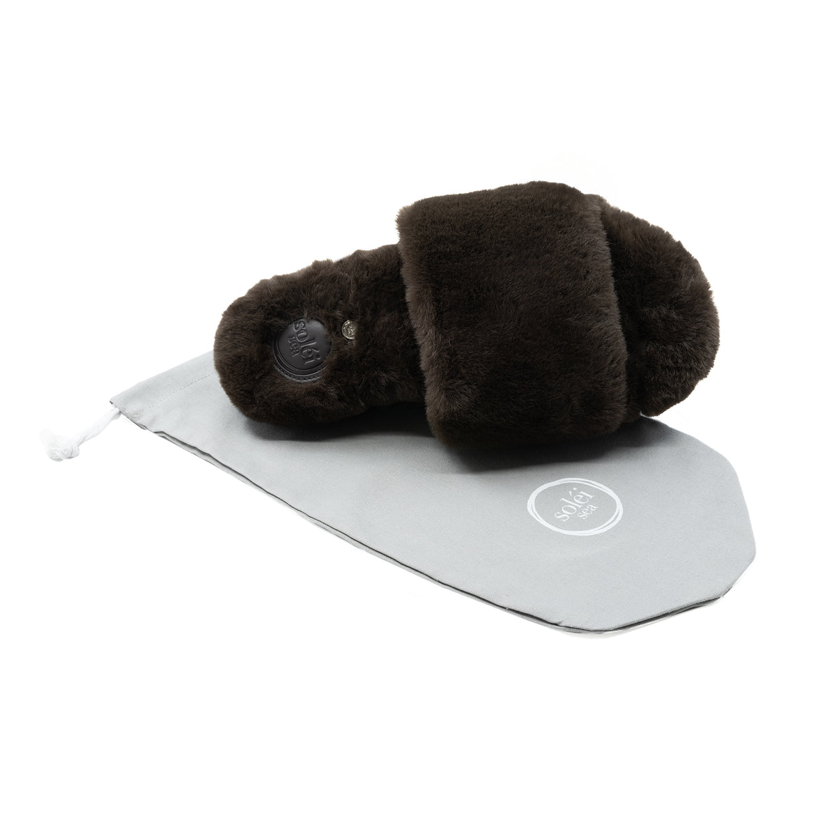 Soléi Sea Lucia slipper in Chocolate, view 8