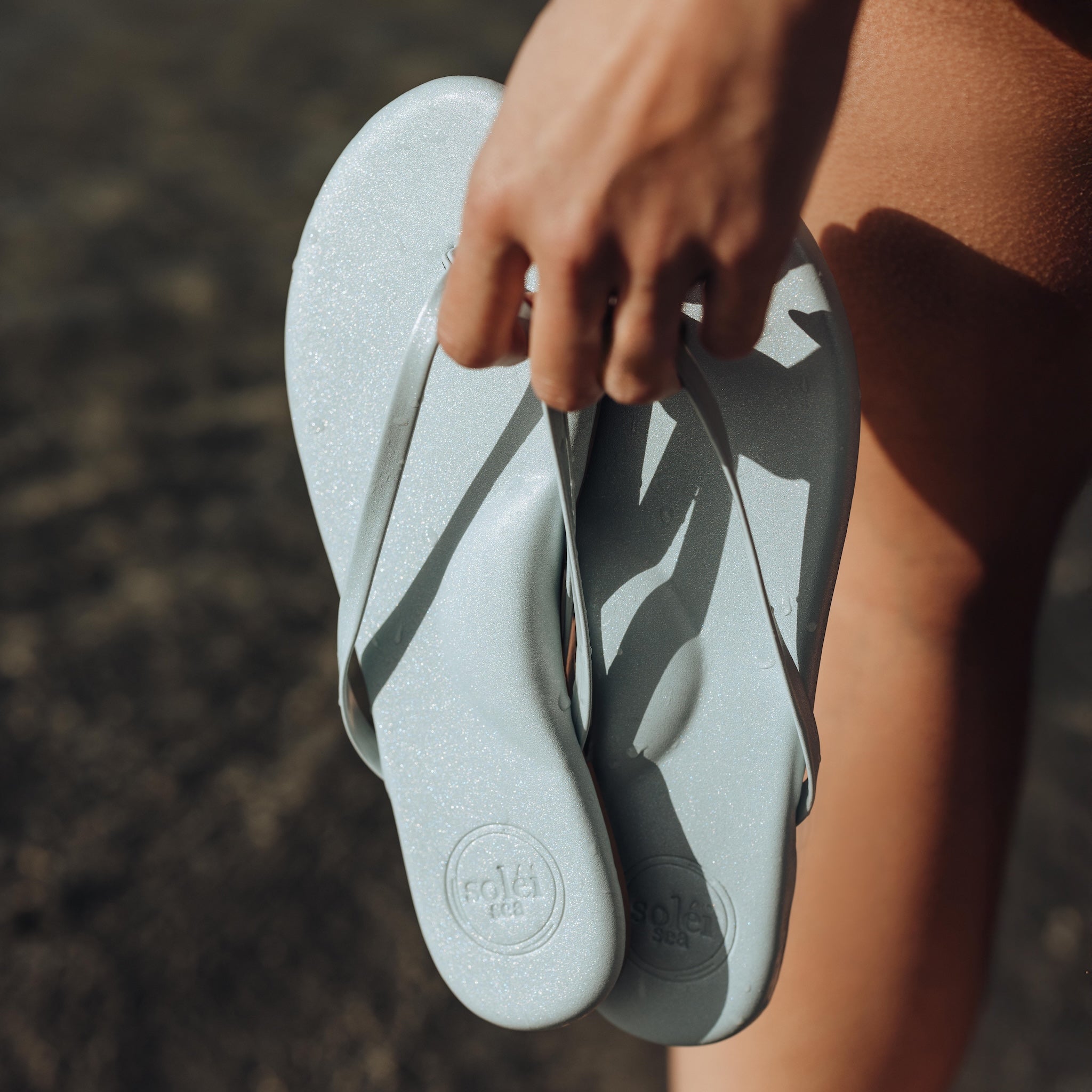 Indie Metallic Sky Blue Sandal