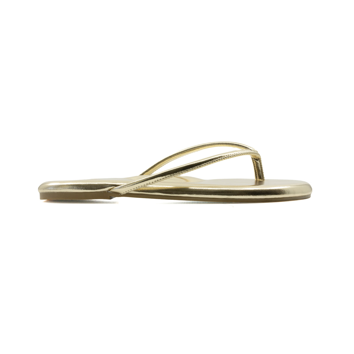 Soléi Sea Vivie flip flop in Metallic Gold, view 4