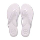White w/ Patent Strap