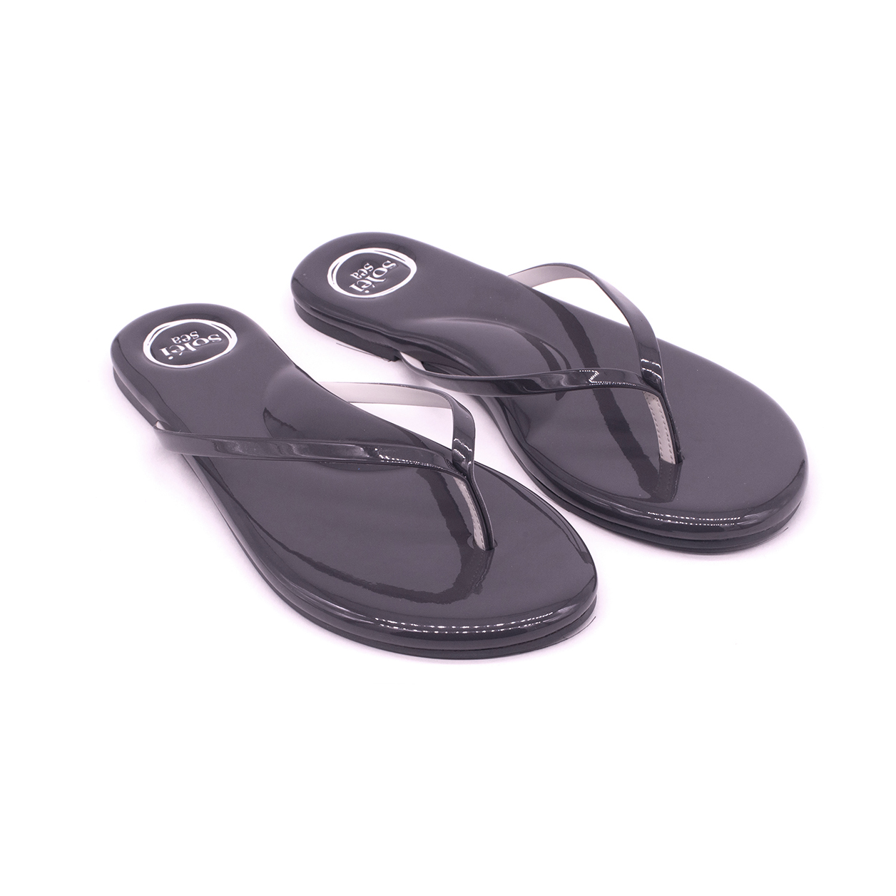 Indie Patent Grey & Cream Sandal