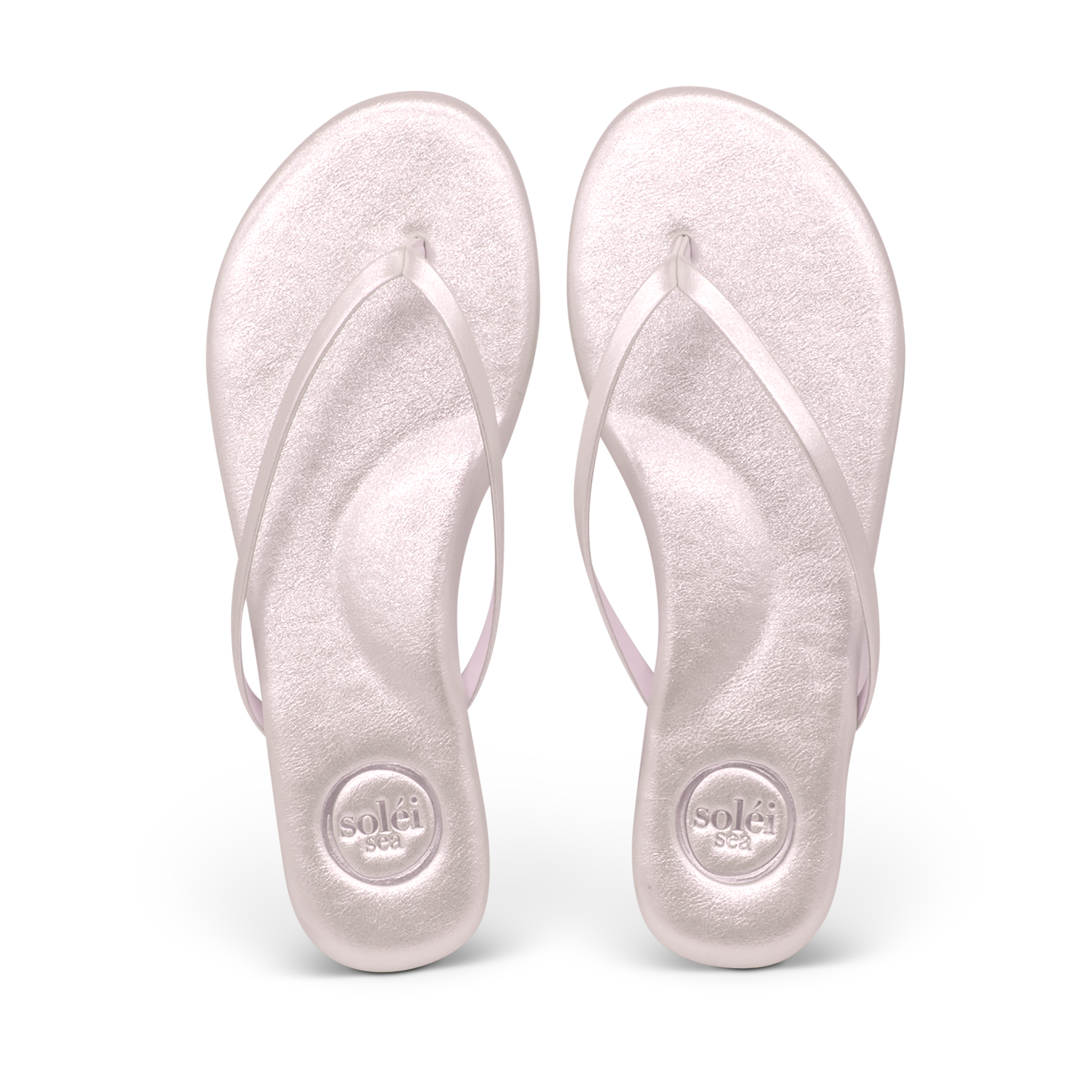 sandal by solei sea in silver icy color