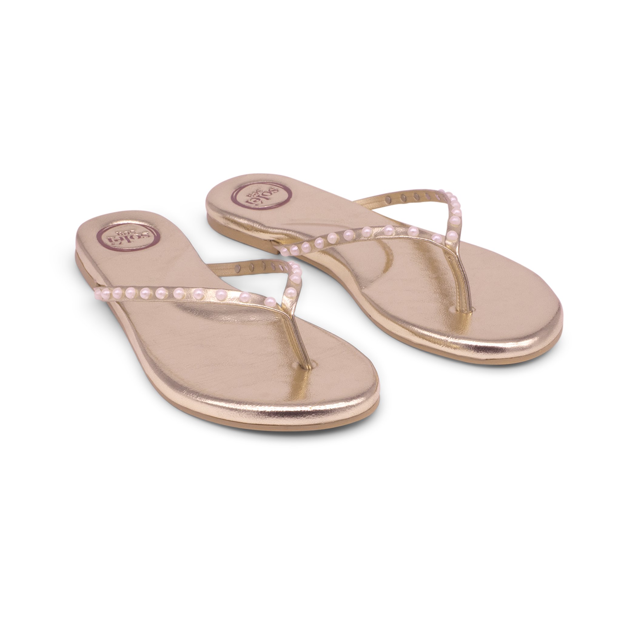 Bronze Designer Sandals  Pearlings Designer Collection
