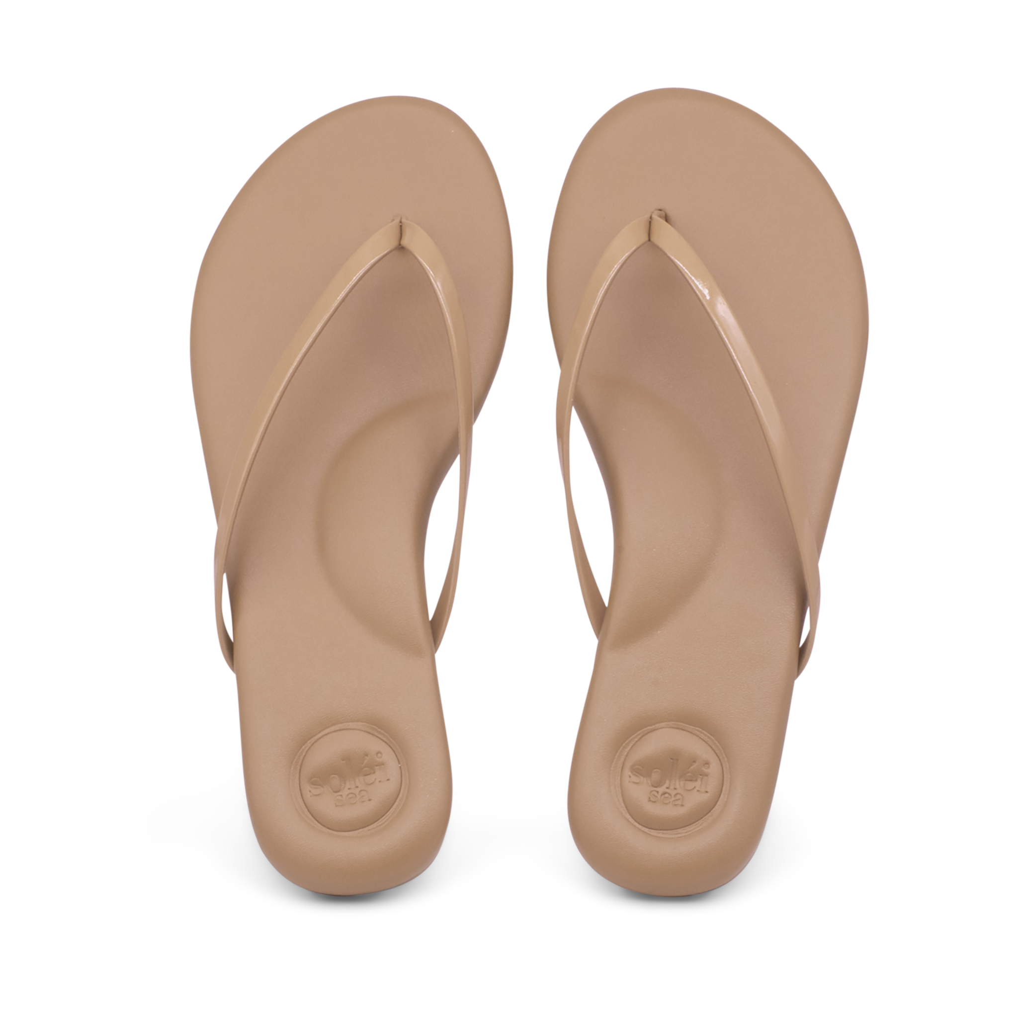 Indie Nude with Patent Nude Strap Sandal