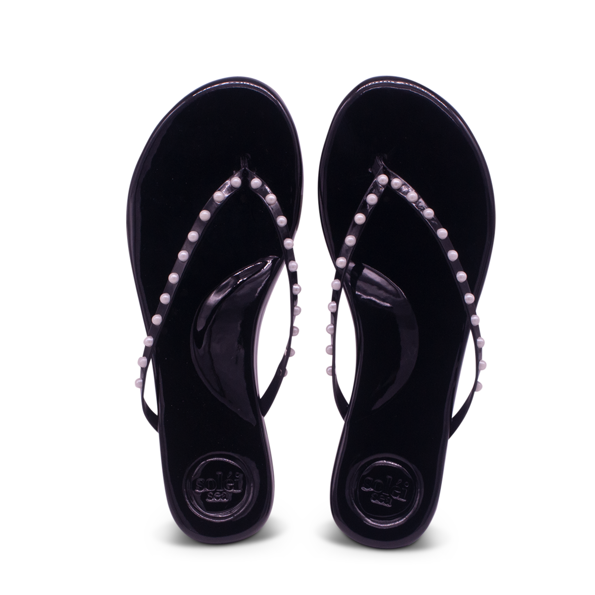 Black patent flip flops hotsell