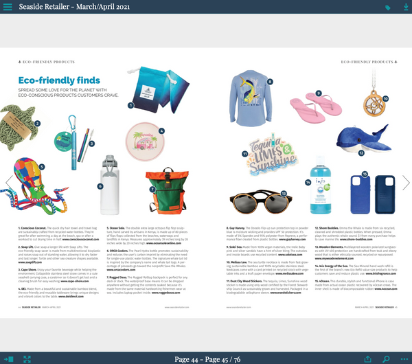 Seaside Retailer Magazine and Solei Sea Eco-Friendly Products