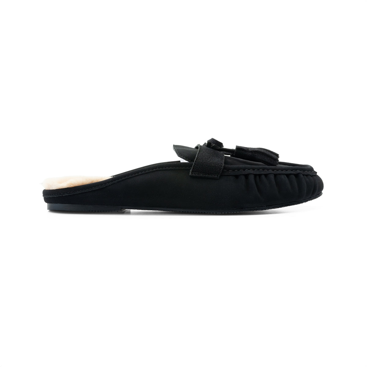 Soléi Sea Beanie slipper in River Rock Black, view 6