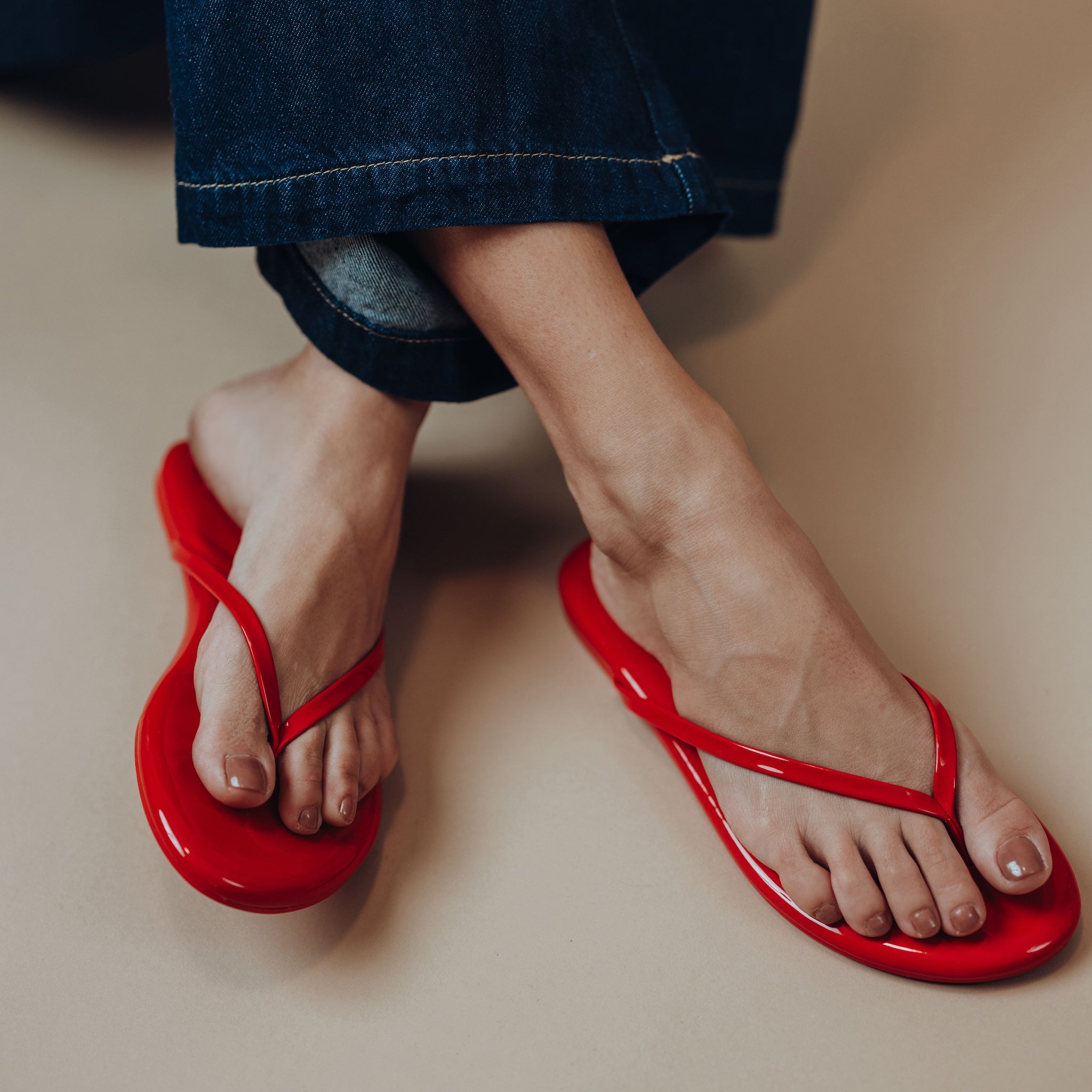 Indie Patent Red Sandal