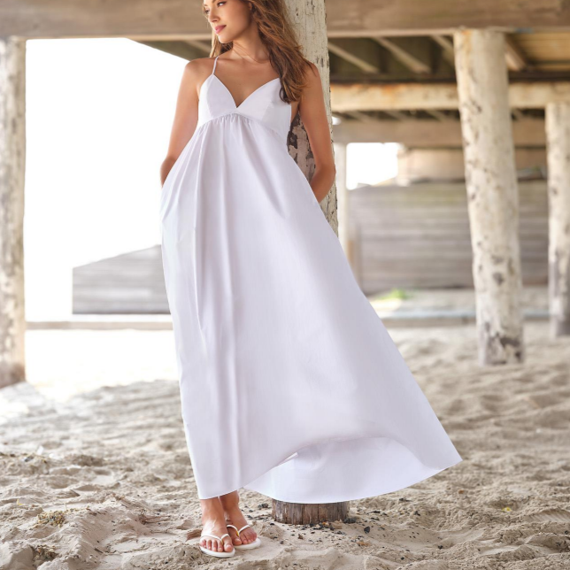 Indie White with White Patent Strap Sandal