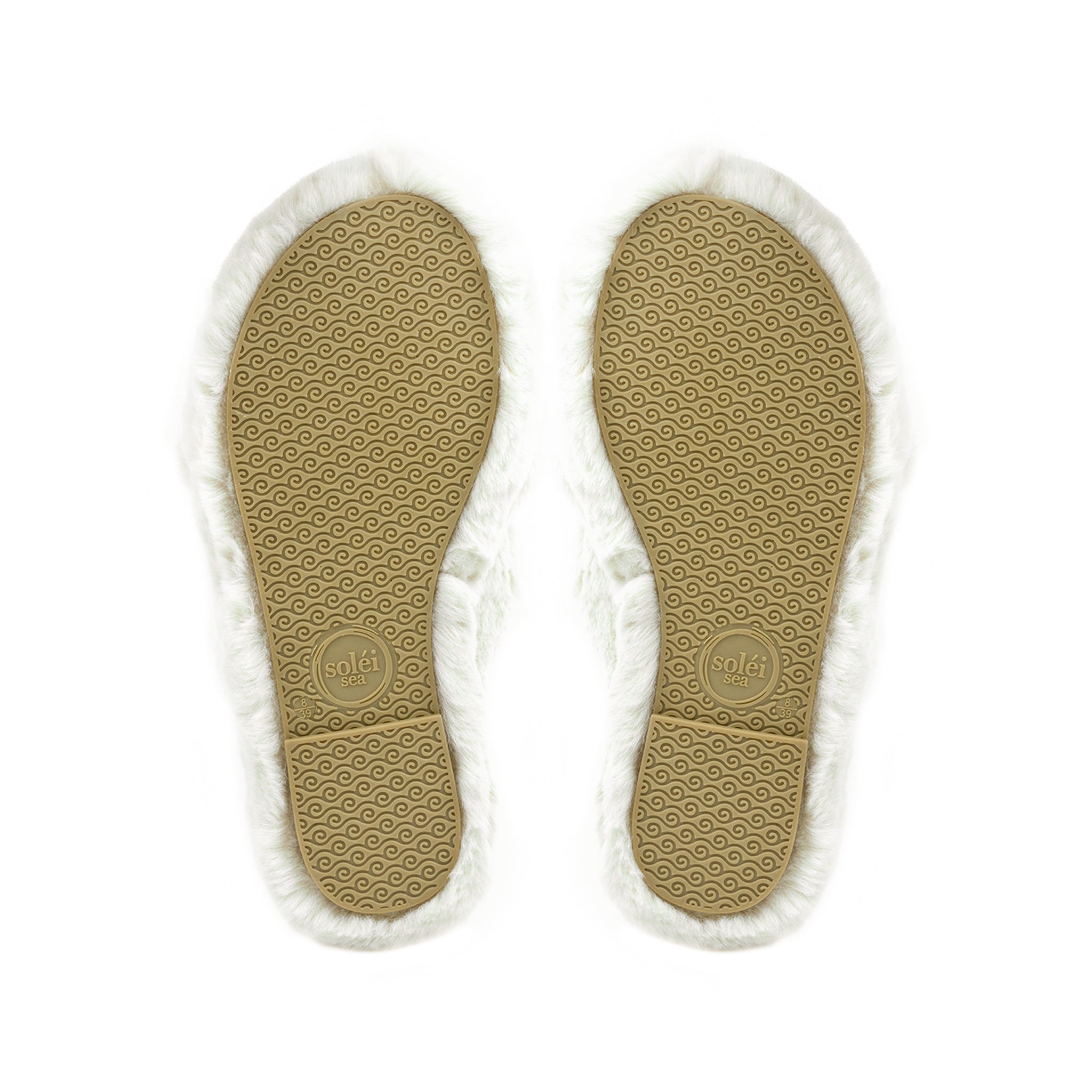 NEVIE faux fur slipper in Crème, view 6