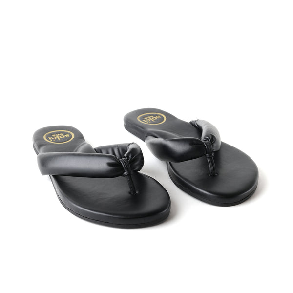 Gisel Noir Women s Black Flip Flop Sandal Solei Sea