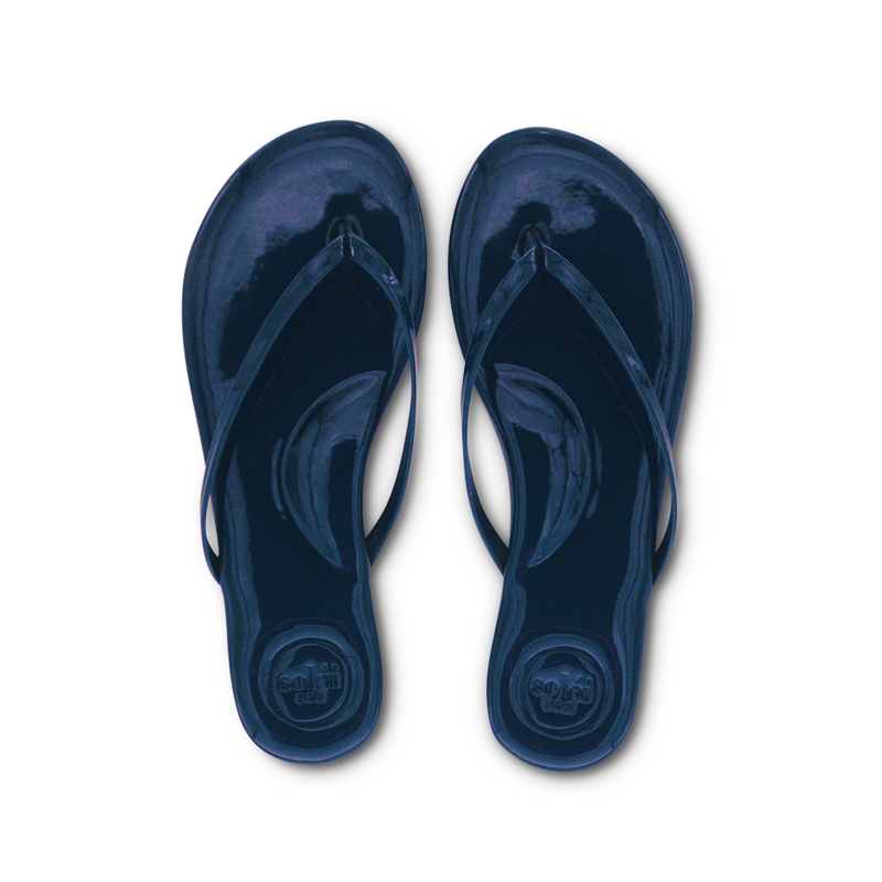 Indie Navy Patent Sandal