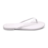 Indie White with White Patent Strap Sandal