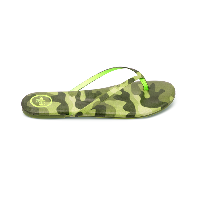 Indie Camo & Citron Sandal