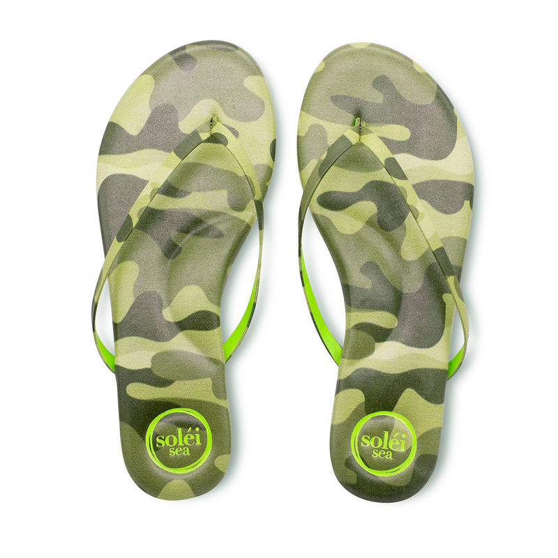 Indie Camo & Citron Sandal