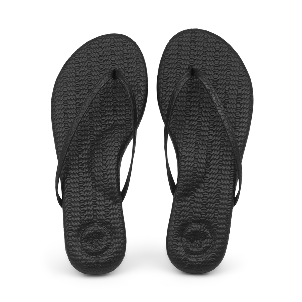 Indie Flip Flop Sandal in Black by Solei Sea – The Perfect Provenance