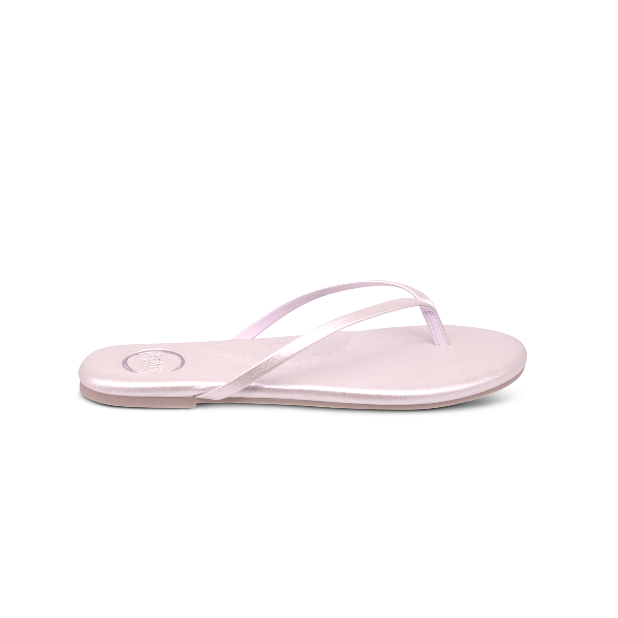 beautiful shiny Indie flip flop in icy color