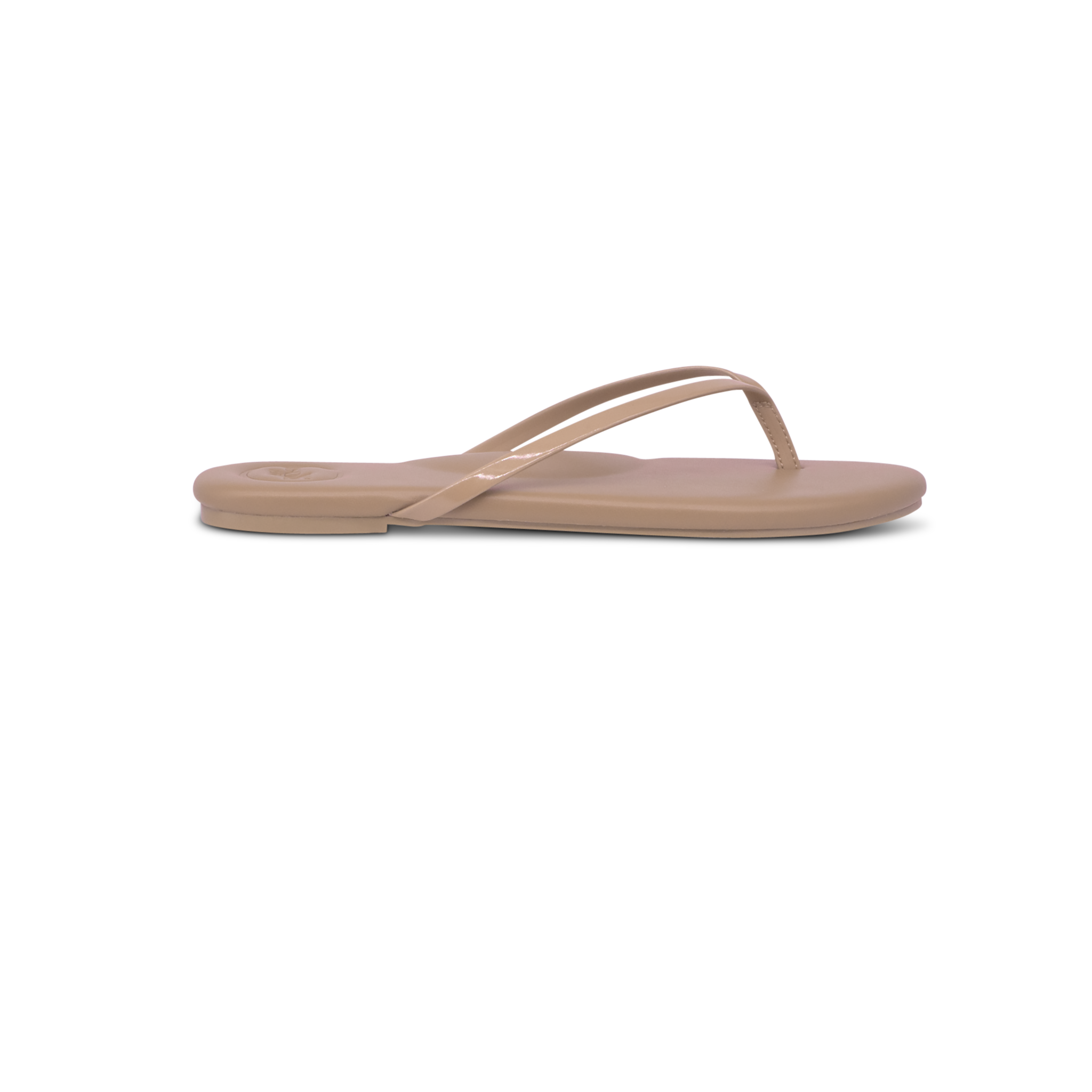 Indie Nude with Patent Nude Strap Sandal