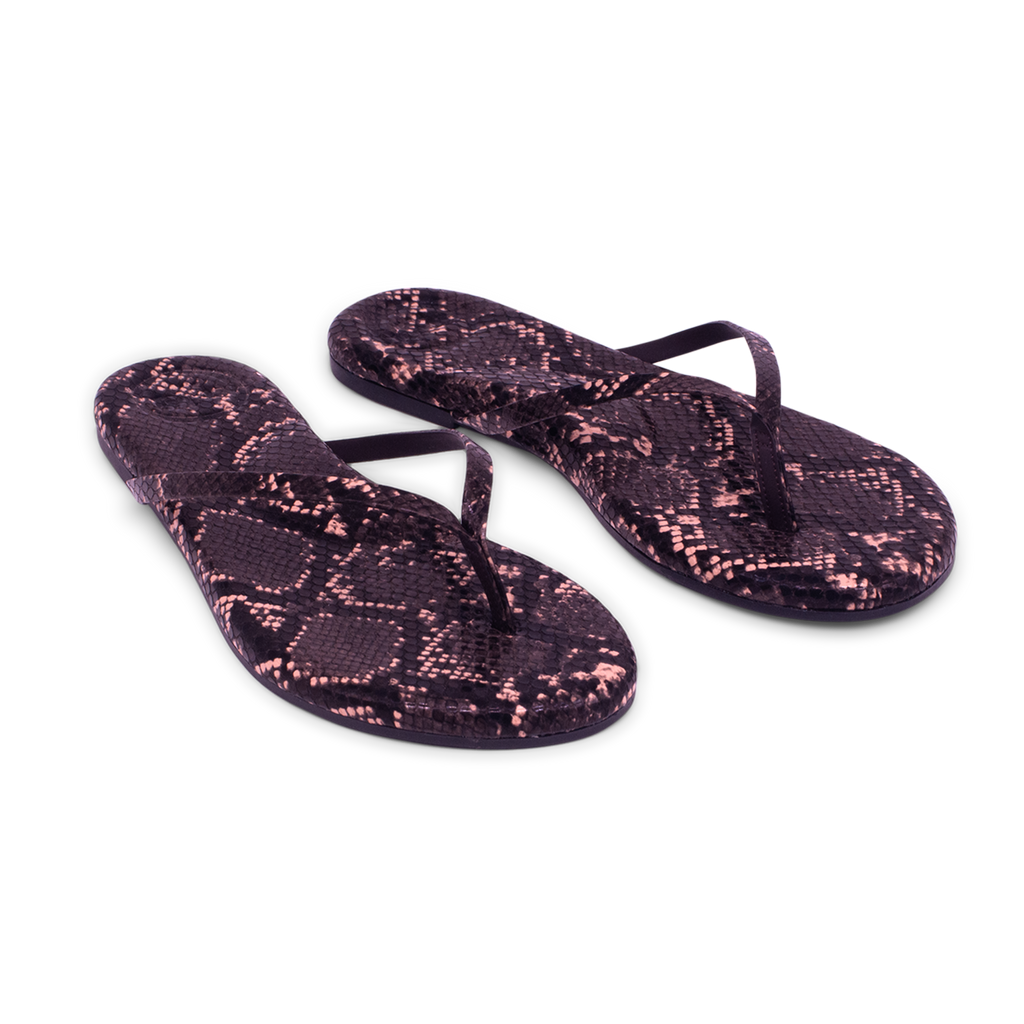snake flip flops