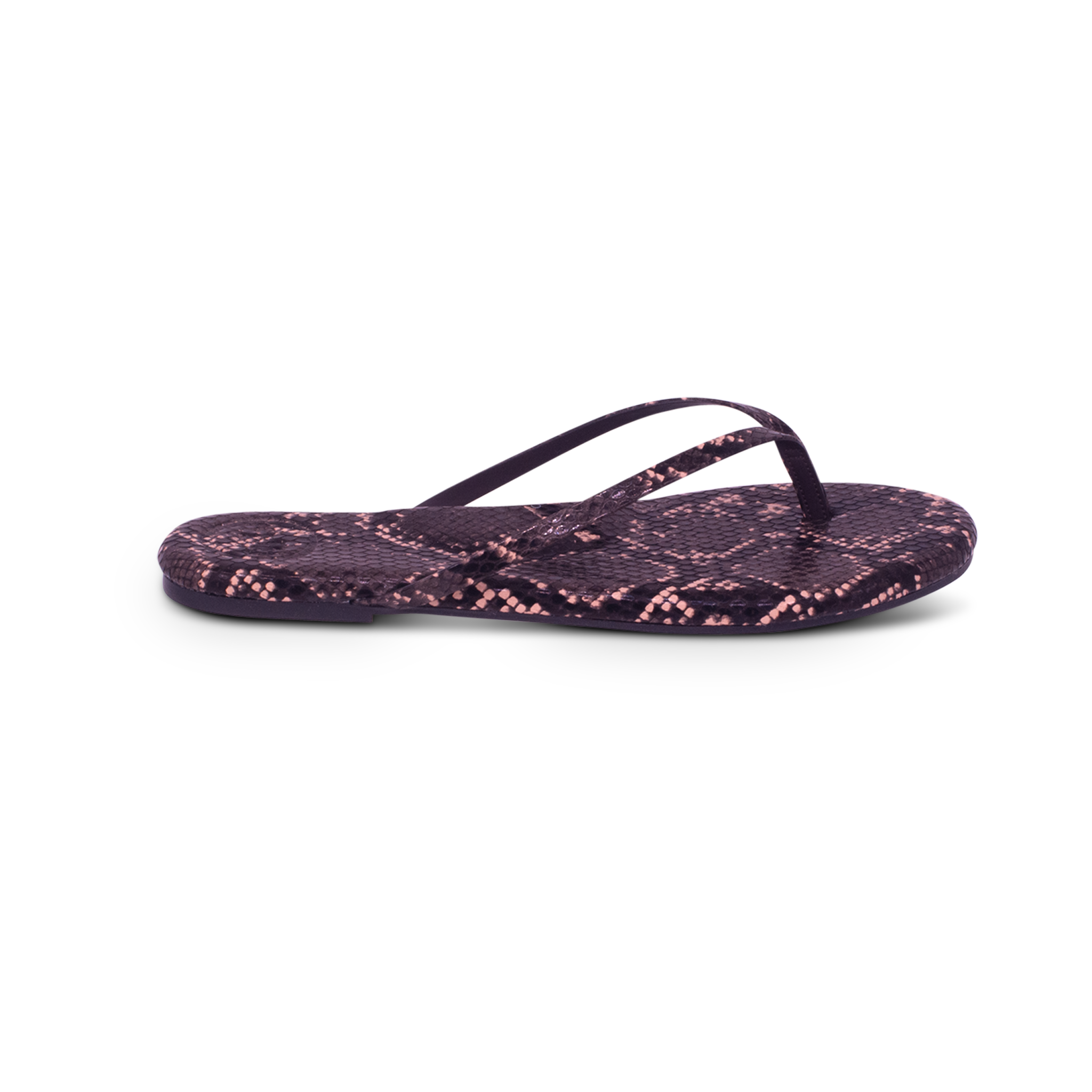 Indie Brown Snake Print Sandal
