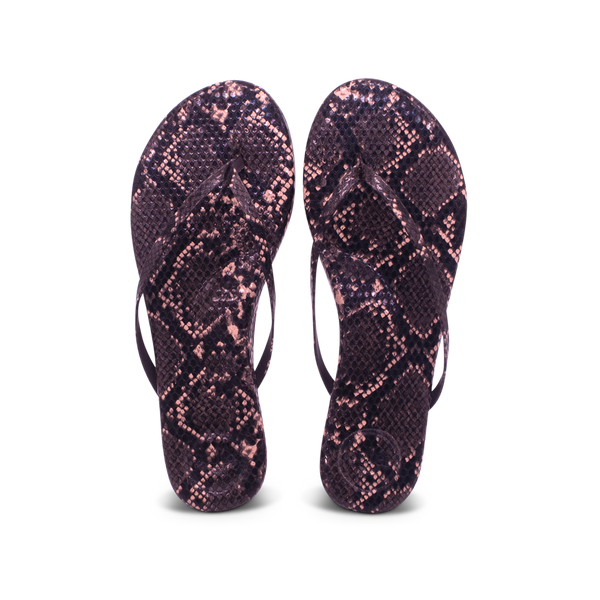 Indie Brown Snake Print Sandal
