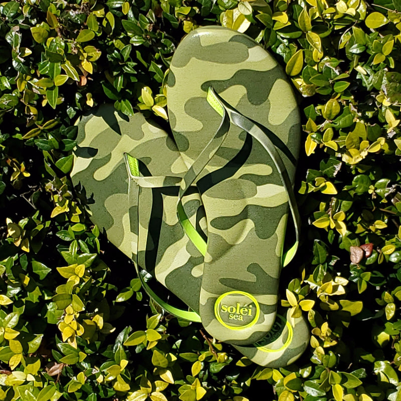 Indie Camo & Citron Sandal