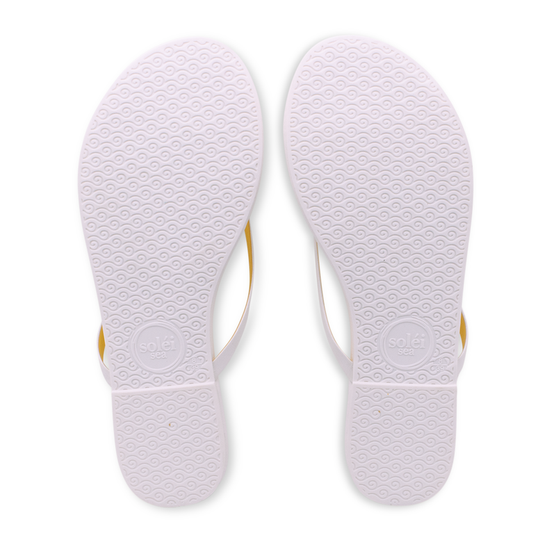 Indie White & Yellow Sandal